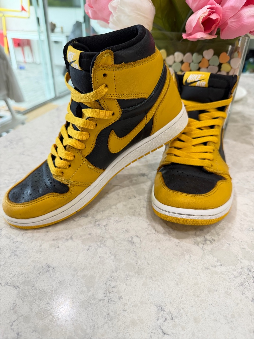 Nike Air Jordan 1 High - Yellow and Black Men’s Sneakers